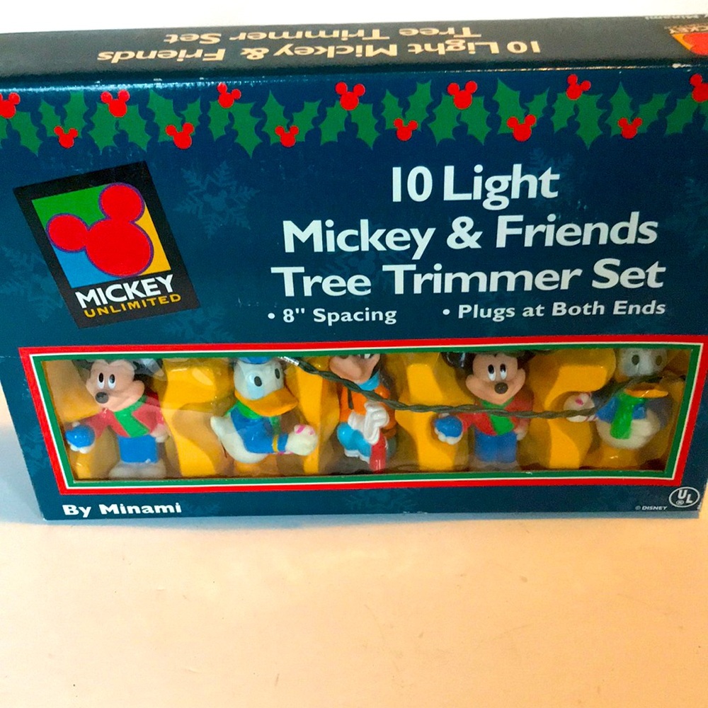 Disney Mickey & friend 10 light tree trimmer set - Picture 1 of 8